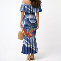 Personalized Honduras Scarlet Macaw Mermaid Dress Happy Independence Day