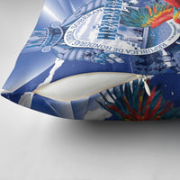 Honduras Scarlet Macaw Pillow Cover Happy Independence Day