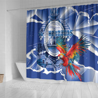 Honduras Scarlet Macaw Shower Curtain Happy Independence Day