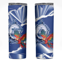 Personalized Honduras Scarlet Macaw Skinny Tumbler Happy Independence Day