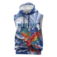 Personalized Honduras Scarlet Macaw Sleeveless Hoodie Happy Independence Day