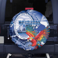 Honduras Scarlet Macaw Spare Tire Cover Happy Independence Day
