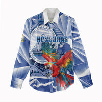 Personalized Honduras Scarlet Macaw Women Casual Shirt Happy Independence Day