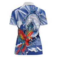 Personalized Honduras Scarlet Macaw Women Polo Shirt Happy Independence Day