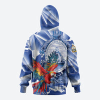 Personalized Honduras Scarlet Macaw Zip Hoodie Happy Independence Day