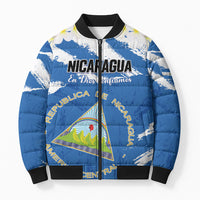 Personalized Nicaragua Sacuanjoche Bomber Puffer Jacket Happy Independence Day