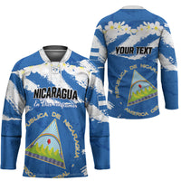 Personalized Nicaragua Sacuanjoche Hockey Jersey Happy Independence Day