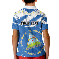 Personalized Nicaragua Sacuanjoche Kid Polo Shirt Happy Independence Day