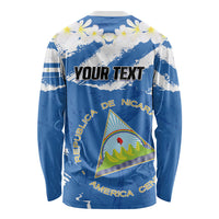 Personalized Nicaragua Sacuanjoche Long Sleeve Shirt Happy Independence Day