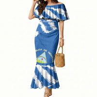 Personalized Nicaragua Sacuanjoche Mermaid Dress Happy Independence Day