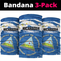 Nicaragua Sacuanjoche Neck Gaiter Happy Independence Day