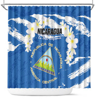 Nicaragua Sacuanjoche Shower Curtain Happy Independence Day