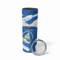 Personalized Nicaragua Sacuanjoche Skinny Tumbler Happy Independence Day