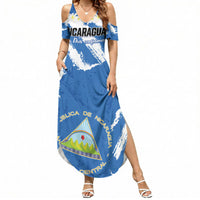 Personalized Nicaragua Sacuanjoche Summer Maxi Dress Happy Independence Day