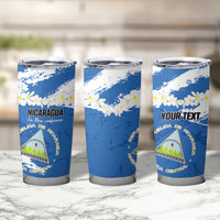 Personalized Nicaragua Sacuanjoche Tumbler Cup Happy Independence Day