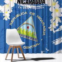 Nicaragua Sacuanjoche Window Curtain Happy Independence Day
