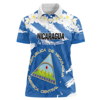 Personalized Nicaragua Sacuanjoche Women Polo Shirt Happy Independence Day