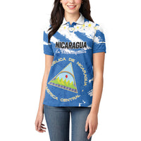 Personalized Nicaragua Sacuanjoche Women Polo Shirt Happy Independence Day
