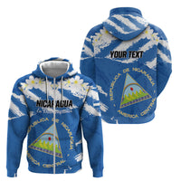Personalized Nicaragua Sacuanjoche Zip Hoodie Happy Independence Day