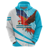 Honduras Hoodie Coat Of Arms With Scarlet Macaw - Wonder Print Shop