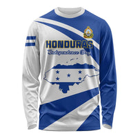 Honduras Independence Day Long Sleeve Shirt Map With Coat Of Arms LT01