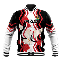 Personalized Iraq Independence Day Baseball Jacket Dove Carrying Flag - Wonder Print Shop
