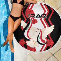 Iraq Independence Day Beach Blanket Dove Carrying Flag - Wonder Print Shop