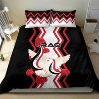 Iraq Independence Day Bedding Set Dove Carrying Flag - Wonder Print Shop