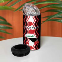 Personalized Iraq Independence Day 4 in 1 Can Cooler Tumbler Dove Carrying Flag - Wonder Print Shop