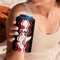 Personalized Iraq Independence Day 4 in 1 Can Cooler Tumbler Dove Carrying Flag - Wonder Print Shop