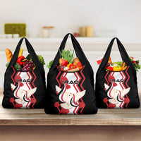 Iraq Independence Day Grocery Bag Dove Carrying Flag