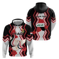 Personalized Iraq Independence Day Hoodie Dove Carrying Flag - Wonder Print Shop