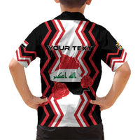 Personalized Iraq Independence Day Kid Hawaiian Shirt Dove Carrying Flag - Wonder Print Shop