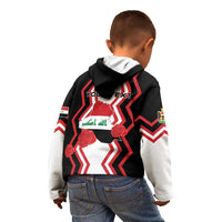 Personalized Iraq Independence Day Kid Hoodie Dove Carrying Flag - Wonder Print Shop