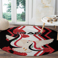 Iraq Independence Day Round Carpet Dove Carrying Flag