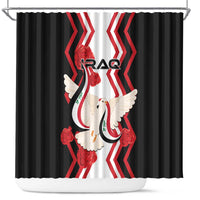 Iraq Independence Day Shower Curtain Dove Carrying Flag