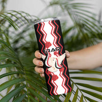 Personalized Iraq Independence Day Skinny Tumbler Dove Carrying Flag - Wonder Print Shop