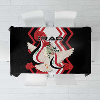 Iraq Independence Day Tablecloth Dove Carrying Flag - Wonder Print Shop