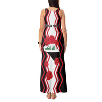 Personalized Iraq Independence Day Tank Maxi Dress Dove Carrying Flag - Wonder Print Shop