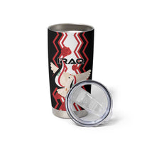 Personalized Iraq Independence Day Tumbler Cup Dove Carrying Flag - Wonder Print Shop