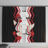 Iraq Independence Day Window Curtain Dove Carrying Flag - Wonder Print Shop