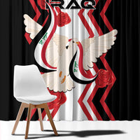 Iraq Independence Day Window Curtain Dove Carrying Flag - Wonder Print Shop