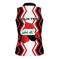 Personalized Iraq Independence Day Women Sleeveless Polo Shirt Dove Carrying Flag - Wonder Print Shop