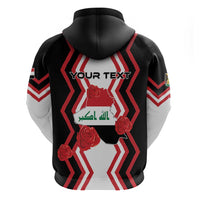 Personalized Iraq Independence Day Zip Hoodie Dove Carrying Flag - Wonder Print Shop