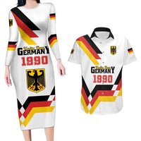 Personalized Germany Unity Day 1990 Edition Couples Matching Long Sleeve Bodycon Dress and Hawaiian Shirt Unique Style - Wonder Print Shop