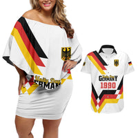 Personalized Germany Unity Day 1990 Edition Couples Matching Off Shoulder Short Dress and Hawaiian Shirt Unique Style - Wonder Print Shop