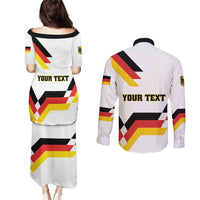 Personalized Germany Unity Day 1990 Edition Couples Matching Puletasi and Long Sleeve Button Shirt Unique Style - Wonder Print Shop