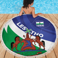 Lesotho 1966 Unique Beach Blanket Spiral Aloe Coat of Arms - Wonder Print Shop