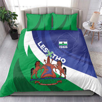 Lesotho 1966 Unique Bedding Set Spiral Aloe Coat of Arms - Wonder Print Shop
