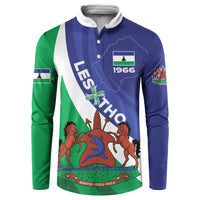 Lesotho 1966 Unique Button Sweatshirt Spiral Aloe Coat of Arms - Wonder Print Shop